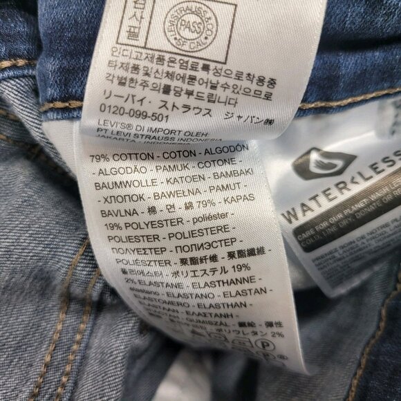 Levis Classic Boot Cut Womens Jeans Denim Plus Size 22W 22 43" Waist - Picture 6 of 6